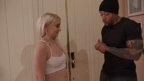 Blacks On Blondes: Bella as the Cock Pin Cushion