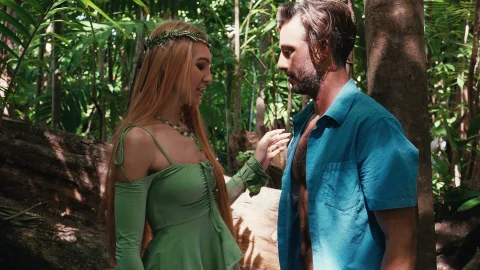 She Cleans His Cum After Deep Throat Blowjob